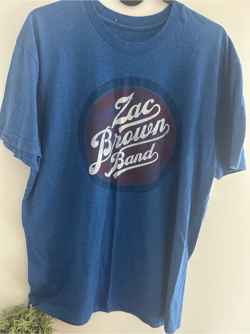 Zac Brown Band Blue Country Concert Graphic Tee shirt Large